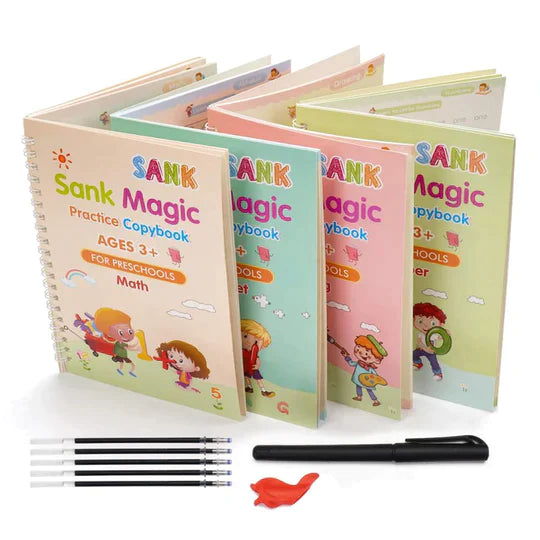 KIT 4 CUADERNOS REUTILIZABLES