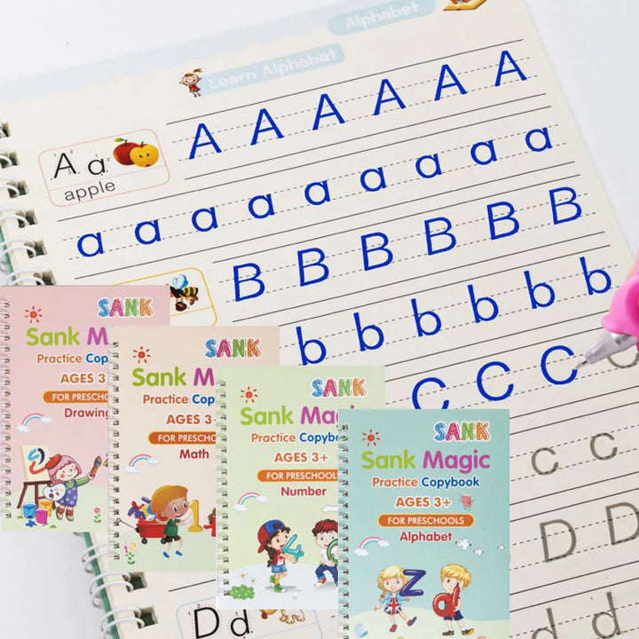 KIT 4 CUADERNOS REUTILIZABLES