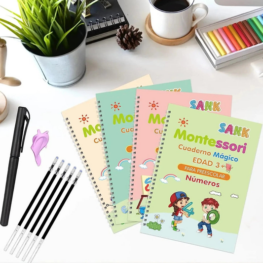 KIT 4 CUADERNOS REUTILIZABLES